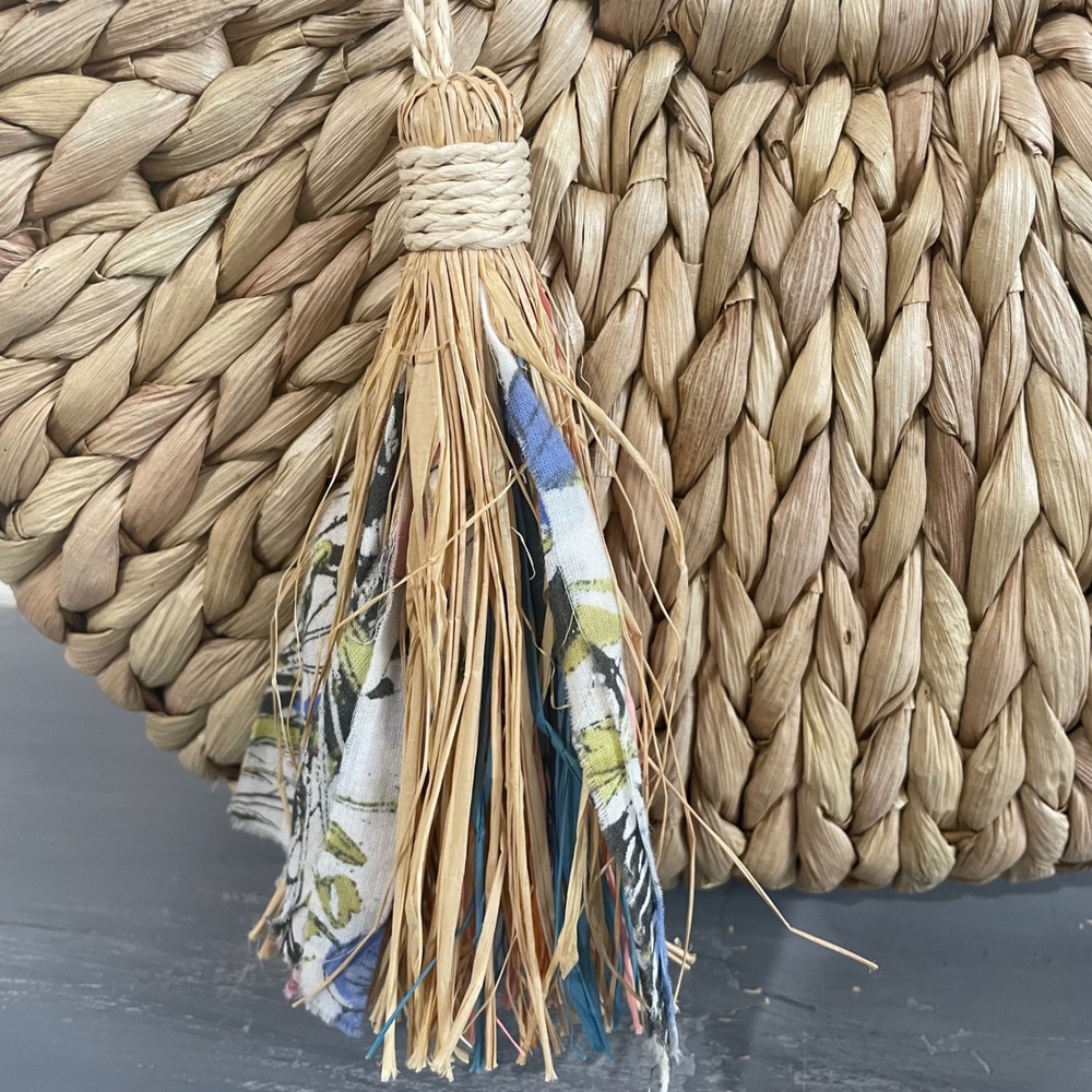 J. Jill Natural Woven Tote with Tassel - Picture 2 of 13